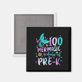 Kinder zeemeermin staart 100 mermagic dagen van pr magneet (Voorkant / Achterkant)