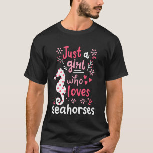 Kinder zeepaardje Zee gewoon een meisje zeepaardje T-shirt