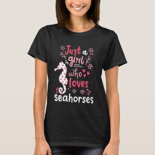 Kinder zeepaardje Zee gewoon een meisje zeepaardje T-shirt