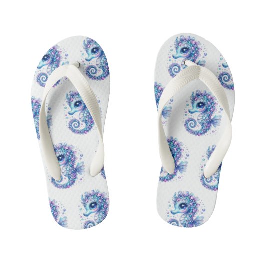 Kinder zeepaardprint Teenslippers (Voetbed)