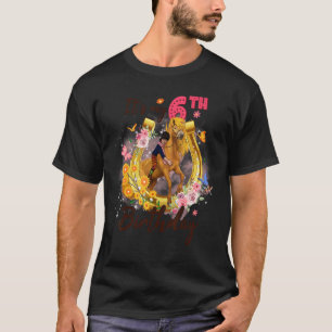 Kinder Zes Jaar Oud 6e Verjaardags Meisje Die Lief T-shirt