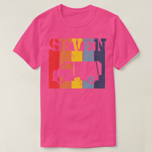 Kinder Zeven jaar oud - Zevende verjaardag Jongen T-shirt (Design voorkant)