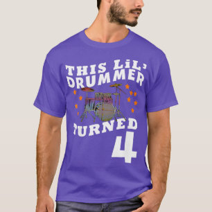 Kinder zijn Lil Drummer woonde vier jaar oud Kinde T-shirt
