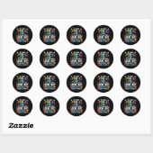 Kinder zo lang pre-k Afstuderen kleuterschool hier Ronde Sticker (Vel)