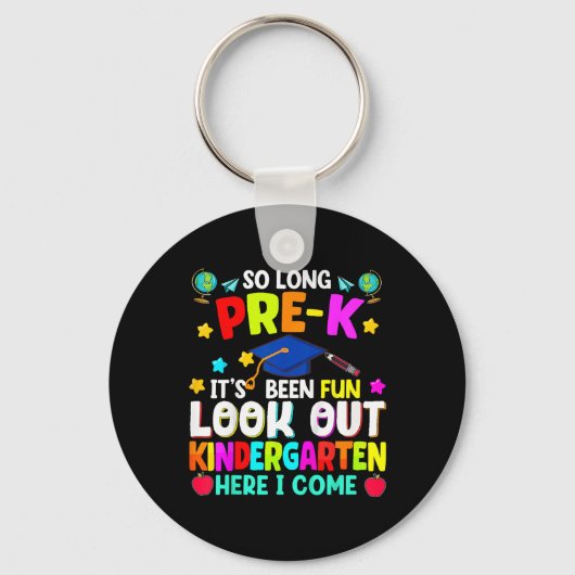 Kinder zo lang pre-k Afstuderen kleuterschool hier Sleutelhanger (Voorkant)