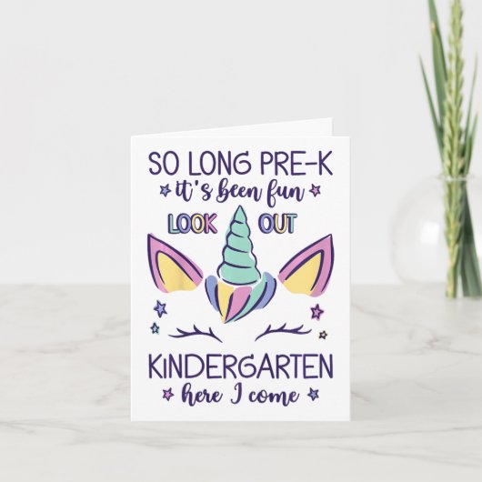 Kinder zo lang pre-k Het is leuk kleuterschool hie Kaart (Voorkant)