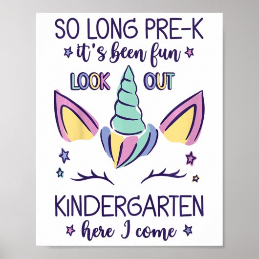 Kinder zo lang pre-k Het is leuk kleuterschool hie Poster (Voorkant)