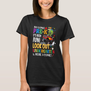 Kinder zo lang pre-k Hier kom ik dinosaurus monste T-shirt