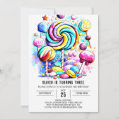 Kinder zoete chocolade Verjaardag Kaart (Voorkant)