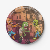 Kinder Zombie Halloween Papier Bord (Voorkant)