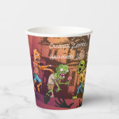 Kinder Zombie Halloween Party Paper Cups Papieren Bekers (Voorkant)