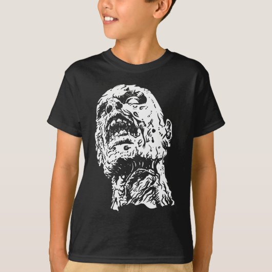 Kinder Zombie Horror Tshirt - Walkende dood (Voorkant)