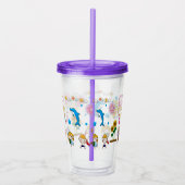Kinder zomer acryl drinkbeker (Rechts)