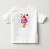 Kinder zomer schattig kinder shirts (Achterkant)