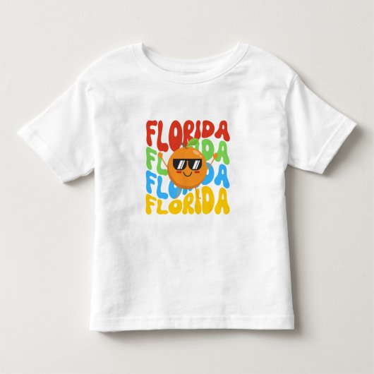 Kinder zomer Shirt | Florida's Oranje T-shirt (Voorkant)