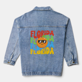 Kinder zomer Shirt | Het Sinaasappel van Florida Denim Jacket