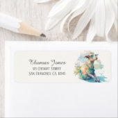 Kinder Zomer Waterverf Geitenzonnebril Etiket (Insitu)