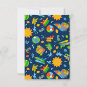 Kinder zomerdag in de waterballonpool bedankkaart (Achterkant)