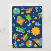 Kinder zomerdag in de waterballonpool kaart (Achterkant)