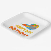 Kinder zomerdag in de waterballonpool papieren bordje (Gebogen)