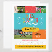 Kinder zomerkamp flyer (Voorkant / Achterkant)