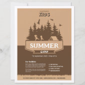 Kinder zomerkamp flyer sjabloon (Voorkant)