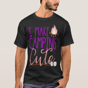 Kinder Zomerkamp Meisjes Ik Maak Camping Schattige T-shirt