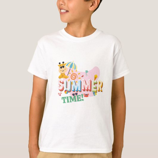 Kinder Zomertijd T-shirt (Voorkant)