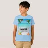 kinder zomervet kat shirt (Voorkant volledig)