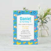 Kinder zomerweek - uitnodiging voor de Birthday Po (Staand voorkant)