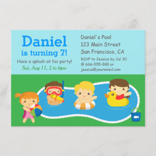 Kinder zomerweek - uitnodiging voor de Birthday Po