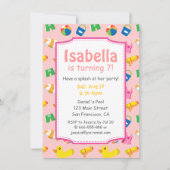 Kinder zomerweek - uitnodiging voor de Birthday Po (Voorkant)
