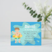 Kinder zomerweek - uitnodiging voor de Birthday Po (Staand voorkant)