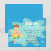 Kinder zomerweek - uitnodiging voor de Birthday Po (Voorkant / Achterkant)