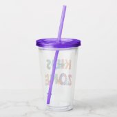 Kinder zone Dinosaurs Acryl Drinkbeker (Achterkant)