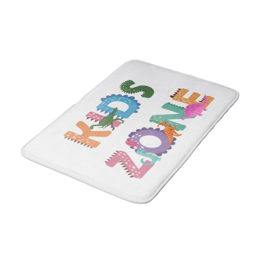 Kinder zone Dinosaurs Badmat (Gekanteld)