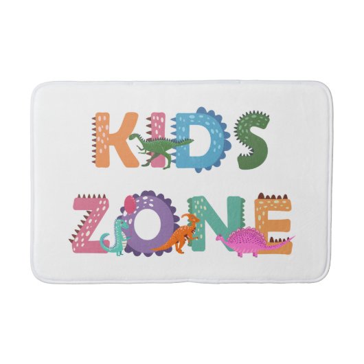 Kinder zone Dinosaurs Badmat (Voorkant)