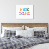 Kinder zone Dinosaurs Canvas Afdruk (Insitu (Slaapkamer))