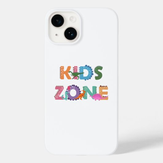 Kinder zone Dinosaurs Case-Mate iPhone Case (Achterkant)