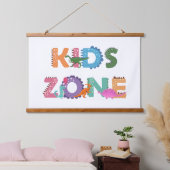 Kinder zone Dinosaurs Hangend Wandkleed (Slaapkamer)