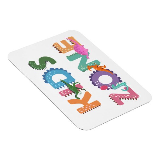 Kinder zone Dinosaurs Magneet (Rechterzijde)