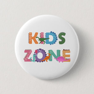 Kinder zone Dinosaurs Ronde Button 5,7 Cm