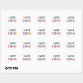 Kinder zone Dinosaurs Ronde Sticker (Vel)