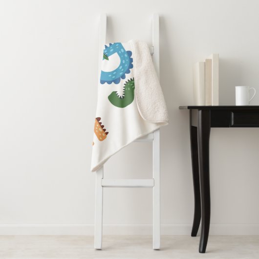 Kinder zone Dinosaurs Sherpa Deken (In situ)