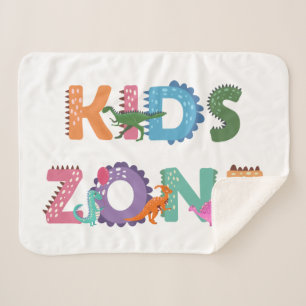 Kinder zone Dinosaurs Sherpa Deken
