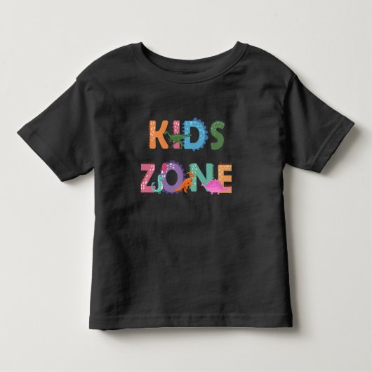 Kinder zone Dinosaurs Shirts (Voorkant)