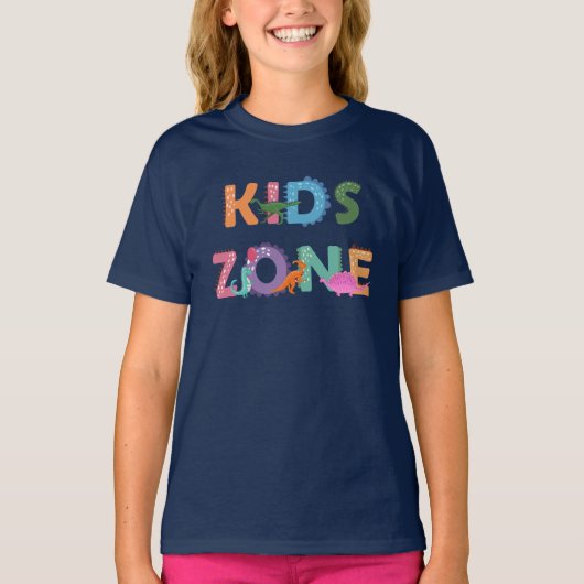 Kinder zone Dinosaurs T-shirt (Voorkant)