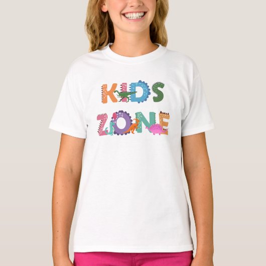 Kinder zone Dinosaurs T-shirt (Voorkant)