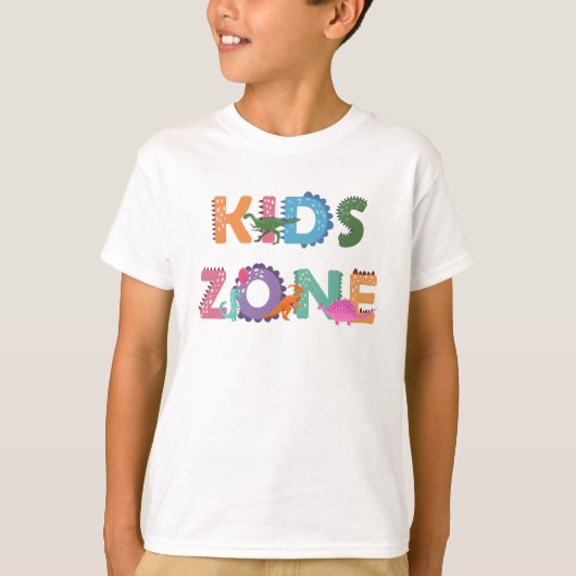 Kinder zone Dinosaurs T-shirt (Voorkant)