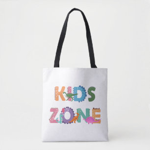 Kinder zone Dinosaurs Tote Bag